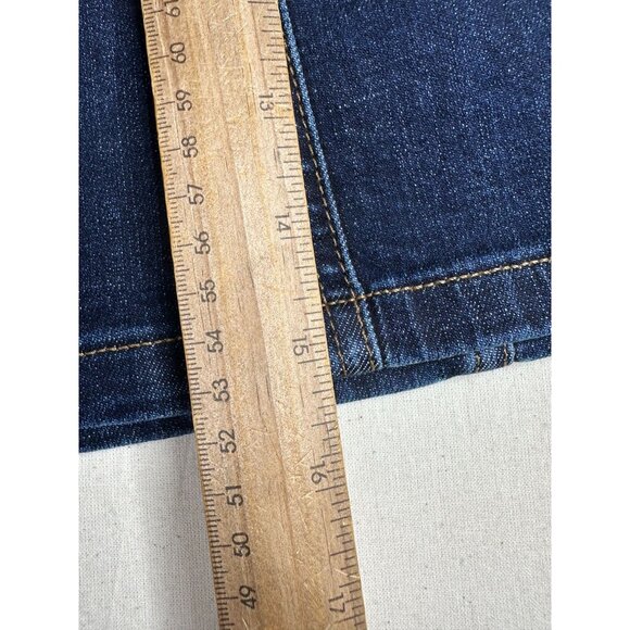 Madewell A-Line Button Down Front Mini Skirt size 2 Blue Style# J9625 - Picture 8 of 8